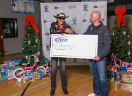 Richard Petty and Rick Proehl Check Presentation